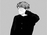 二次元伪装伤心男头像-爱微控