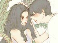 插画情侣头像,天生一对两张-爱微控