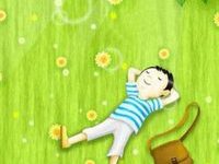 男生躺在草地上看天空头像-爱微控