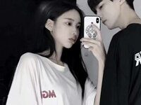 白色衣服一男一女情侣头像-爱微控