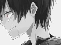 动漫男生血泪哭泣头像-爱微控