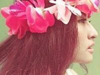 头上带花的女生清晰版头像-爱微控